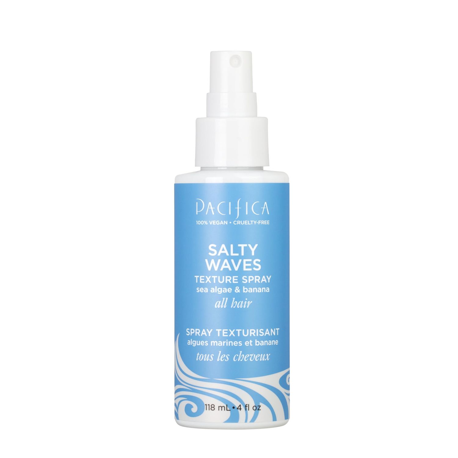 Pacifica Beauty, Salty Waves Texture Sea Salt Spray for Hair, Beachy Waves, Wavy Hair Products, Hydrating, Banana Scent, Curl Enhancing, Paraben Free, Sulfate Free, Vegan &amp; Cruelty Free