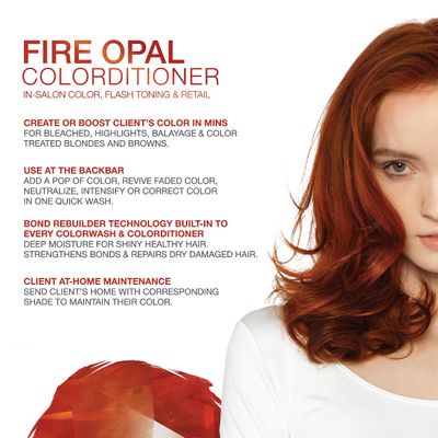 Celeb Luxury Colorwash Color Depositing Conditioner - Color Refresher , Vegan Hair Dye Mask, Bondfix Bond Rebuilder, Gem Lites Fire Opal