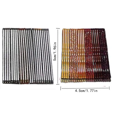 WHITEBRIDGE 144pcs Glittering Bobby Pins for Women, Assorted Color Hair Styling Pins for Various Hairstyles, Metal Invisible Hair Clips Barrettes Accessories for Girls Hair Grips