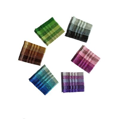 WHITEBRIDGE 144pcs Glittering Bobby Pins for Women, Assorted Color Hair Styling Pins for Various Hairstyles, Metal Invisible Hair Clips Barrettes Accessories for Girls Hair Grips