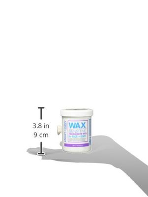 Clean + Easy Sensitive Microwave Wax, Soft Wax for Facial and Full Body Waxing, Non-Strip Hair Removal Treatment for Sensitive and Delicate Skin, 8 oz