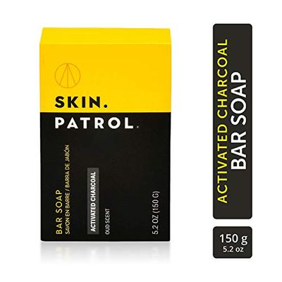 Skin Patrol Activated Charcoal Soap Bar - Sulfate-Free, Paraben-Free, 5.2 Ounce / 150g - Pack of 1