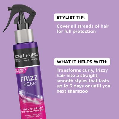 John Frieda Frizz-Ease 3 Day Straight Flat Iron Spray 3.5 Ounce (103ml) (2 Pack)