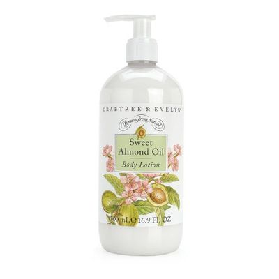 Crabtree &amp; Evelyn Body Lotion, Sweet Almond Oil, 16.9 Fl Oz