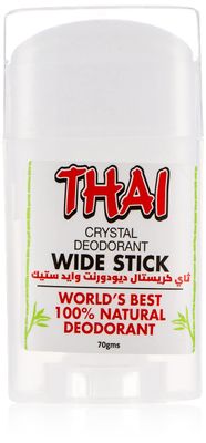 DEODORANT STONES OF AMERICA Thai Deodorant Wide Stick 70 gm, 0.02 Pound