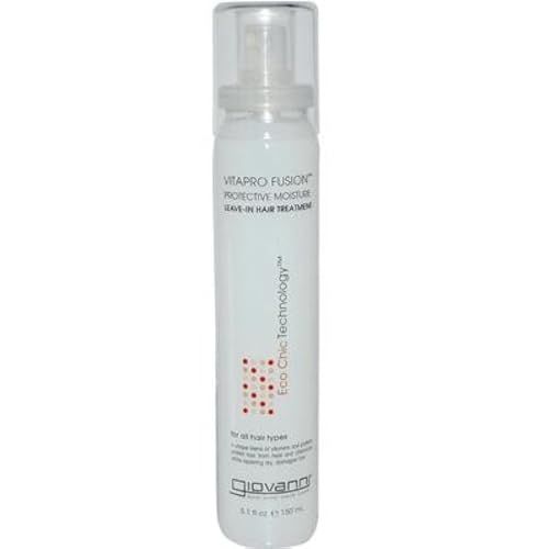 Giovanni Protective Moisture Leave-In Treatment - Leave In Conditioner Spray, Detangler, Hair Care Products for Women &amp; Men, Curly &amp; All Hair Types, Heat Protectant, Smooth Silk Finish - 5.1 Fl Oz