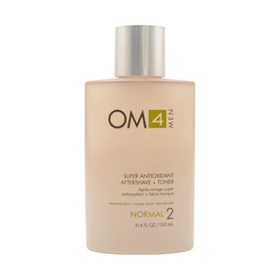 Organic Male OM4 Normal Step 2 - Super Antioxidant Aftershave + Toner, Vitamin C Rich, Hydrating, Nourishing for Men with Normal Skin Types