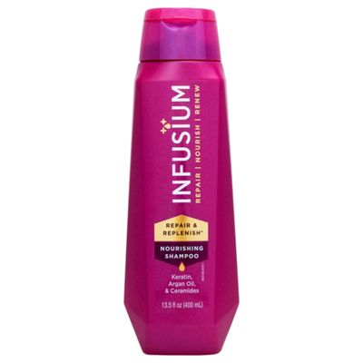 Infusium Moisturize and Replenish Shampoo - Infused with Avocado and Olive Oil - Hair Care for Dry Hair - Moisturizing Shampoo for Women - 13.5 oz