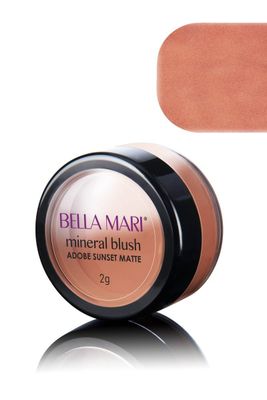 Bella Mari Natural Mineral Blush, Adobe Sunset, Matte; 0.1oz