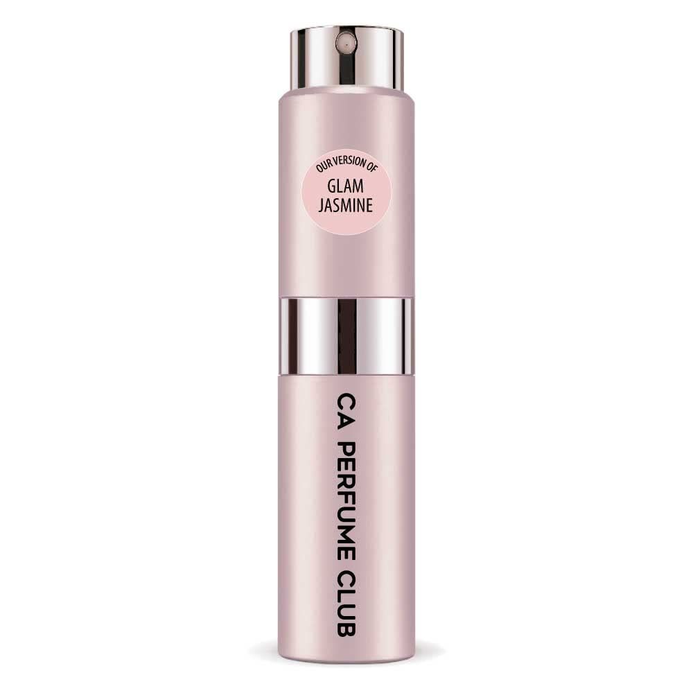 CA Perfume Impression of M. Kors Glam Jasmine For Women Replica Version Fragrance Dupes Concentrated Long Lasting Eau de Parfum Spray Refillable Atomizer Bottle 0.27 Fl Oz/8ml-X1