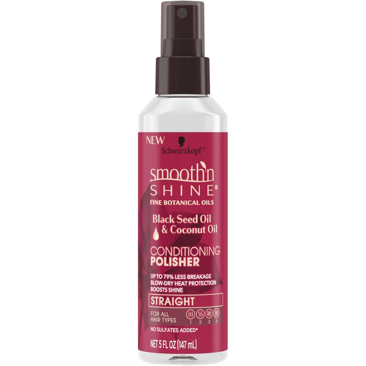 Smooth &#39;n Shine Straight Conditioning Polisher Spray for Straight Hair,4.97 Fl Oz (Pack of 1)