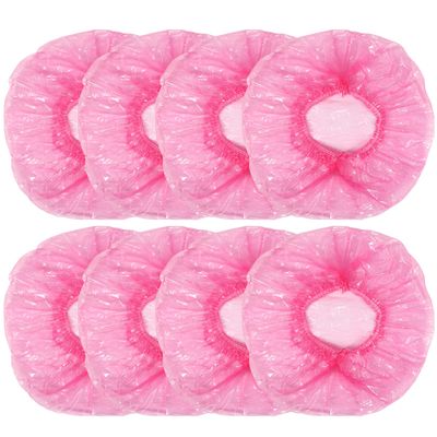 Shintop Disposable Shower Caps for Women,100 Packs Hair Caps Individually Wrapped with Large Elastic Bath Cap for Home, Hotel, Hair Salon and Spa (Pink)