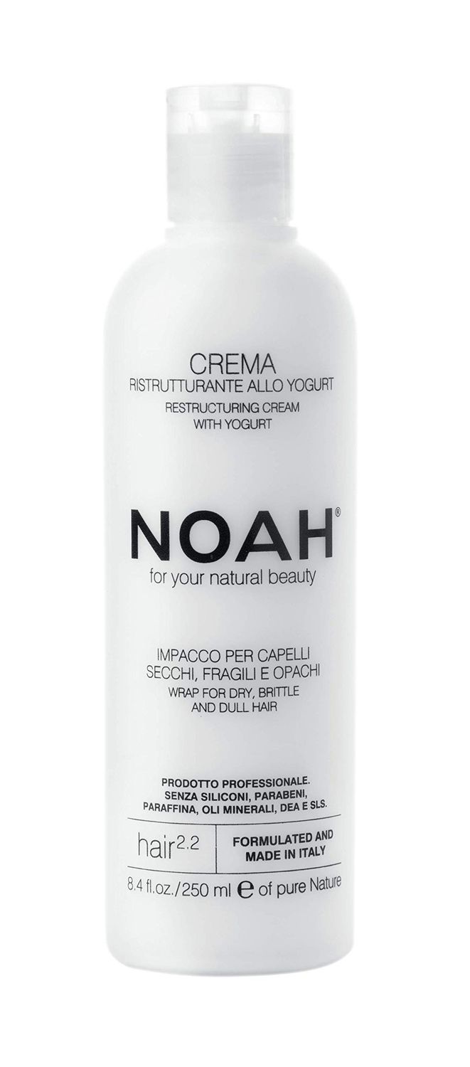 Noah - 2.2 Restructuring Cream with Yogurt - Wrap for Dry, Brittle and Dull Hair - 8.45 fl.oz. / 250 ml For Your Natural Beauty (Yogurt)