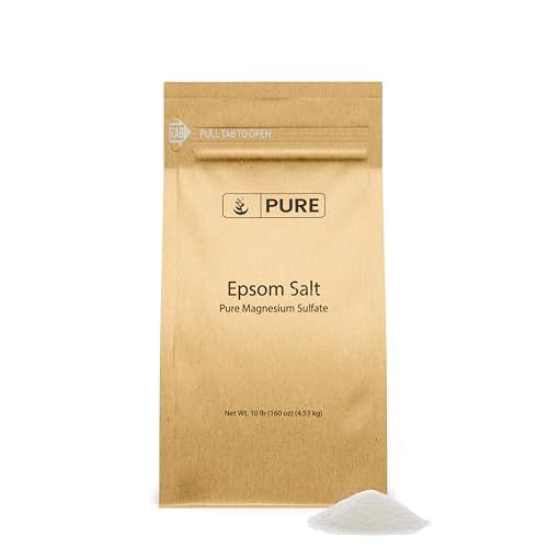 Pure Original Ingredients Epsom Salt (10 lb) Pure Magnesium Sulfate, Food Grade, Soaking Solution