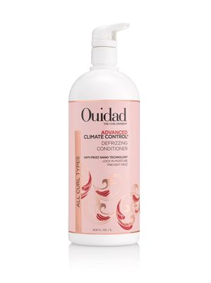 Ouidad Advanced Climate Control Defrizzing Conditioner - 33.8 fl oz, Anti-Frizz Nano Technology, Locks In Moisture, Protects Curls from Heat, Safe for Color-treated Hair, For All Curl Types