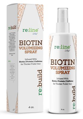 Biotin Volumizing Spray - Natural Hair Thickening and Growth Product for Fine Hair Texture - Volumizer for Men and Women