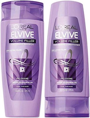 L&#39;Oreal Paris Elvive Volume Filler Thickening Shampoo and Conditioner Set, 12.6 Ounce Each