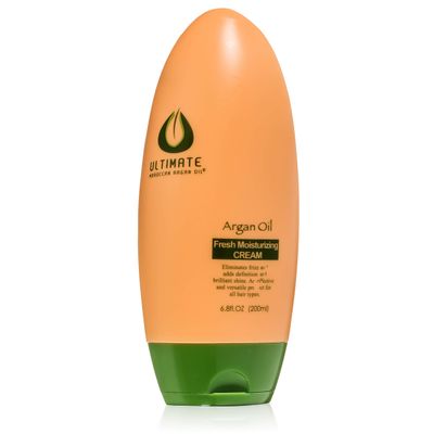 Ultimate Argan Oil Fresh Moisturizing Cream | Hydrating Curl Cream for Dry, Dehydrated Hair | Natural Styling Cream with Argan Oil | Non-Flaking | Frizz-Free