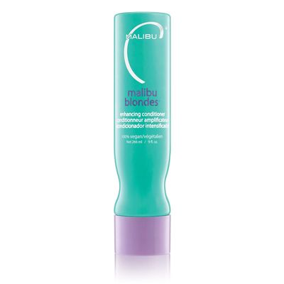 Malibu C Blondes Enhancing Conditioner (9 oz) - Hair Hydrating Conditioner for Natural + Processed Blondes - Protects Hair from Discoloration &amp; Damage
