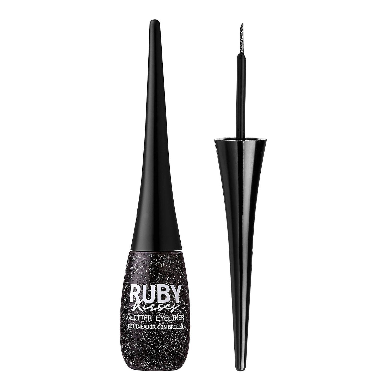 Ruby Kisses Eye Bling Glitter Eyeliner, Glitz N&#39; Black