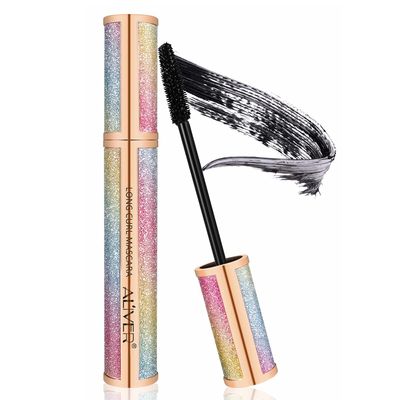 4D Silk Fiber Lash Mascara, Waterproof Tubing Mascara Black, Luxuriously Longer, Voluminous Eyelashes,Natural Lengthening Smudge-proof Mascara,Hypoallergenic,No Clumping,Easy to Apply &amp; All Day Full
