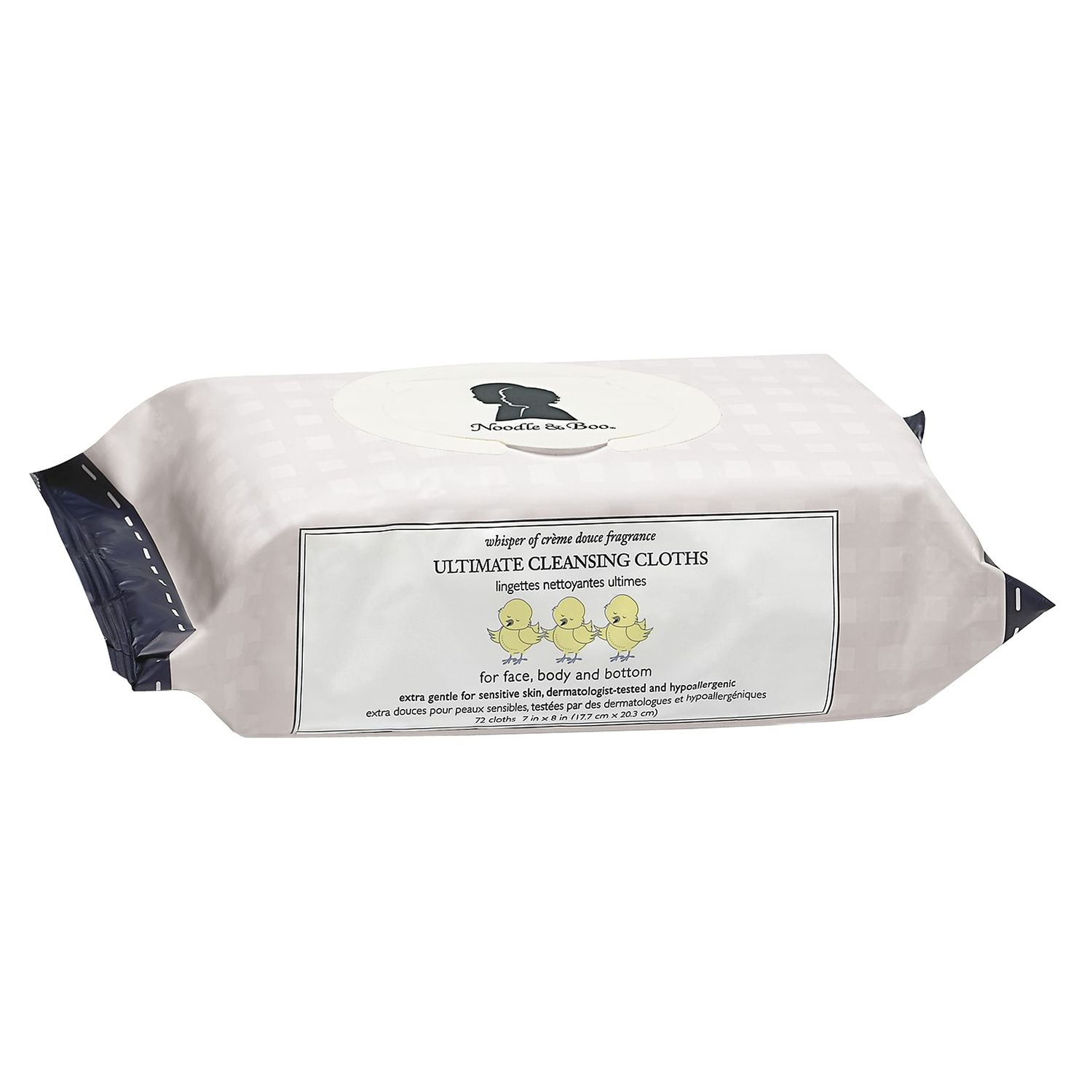Noodle &amp; Boo Ultimate Baby Body And Face Cleansing Cloths, Crme Douce 72 Count (Pack Of 1)