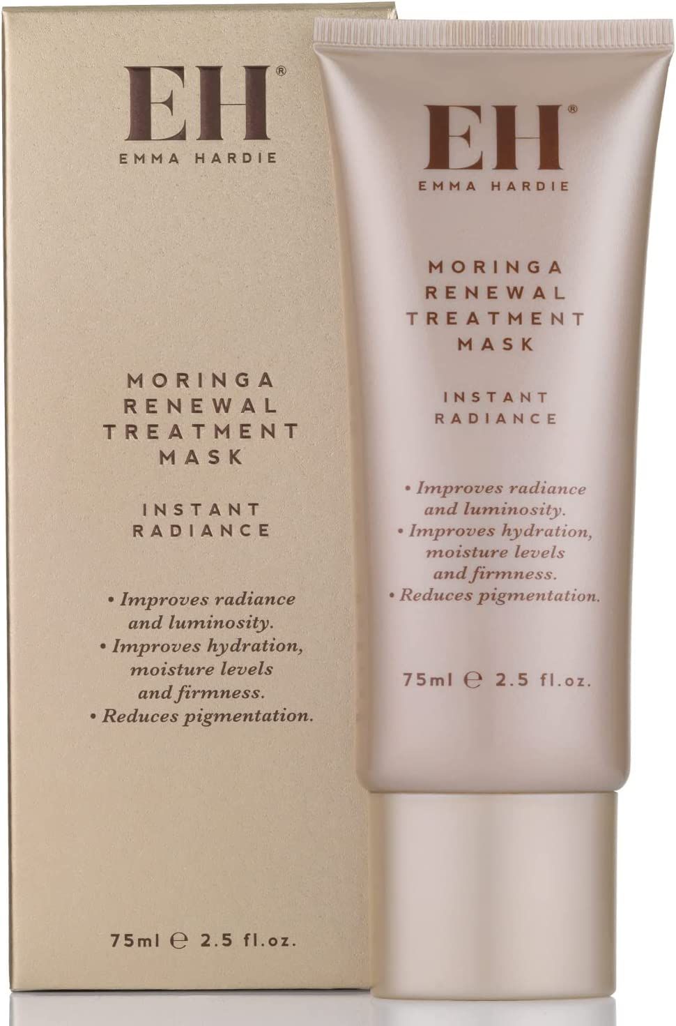 Emma Hardie 75ml Moringa Renewal Treatment Mask, Moisturizes &amp; Firms Skin, Reduces Pigmentation &amp; Evens Out Complexion, Suitable for Sensitive Skin, Vegan &amp; Cruelty Free