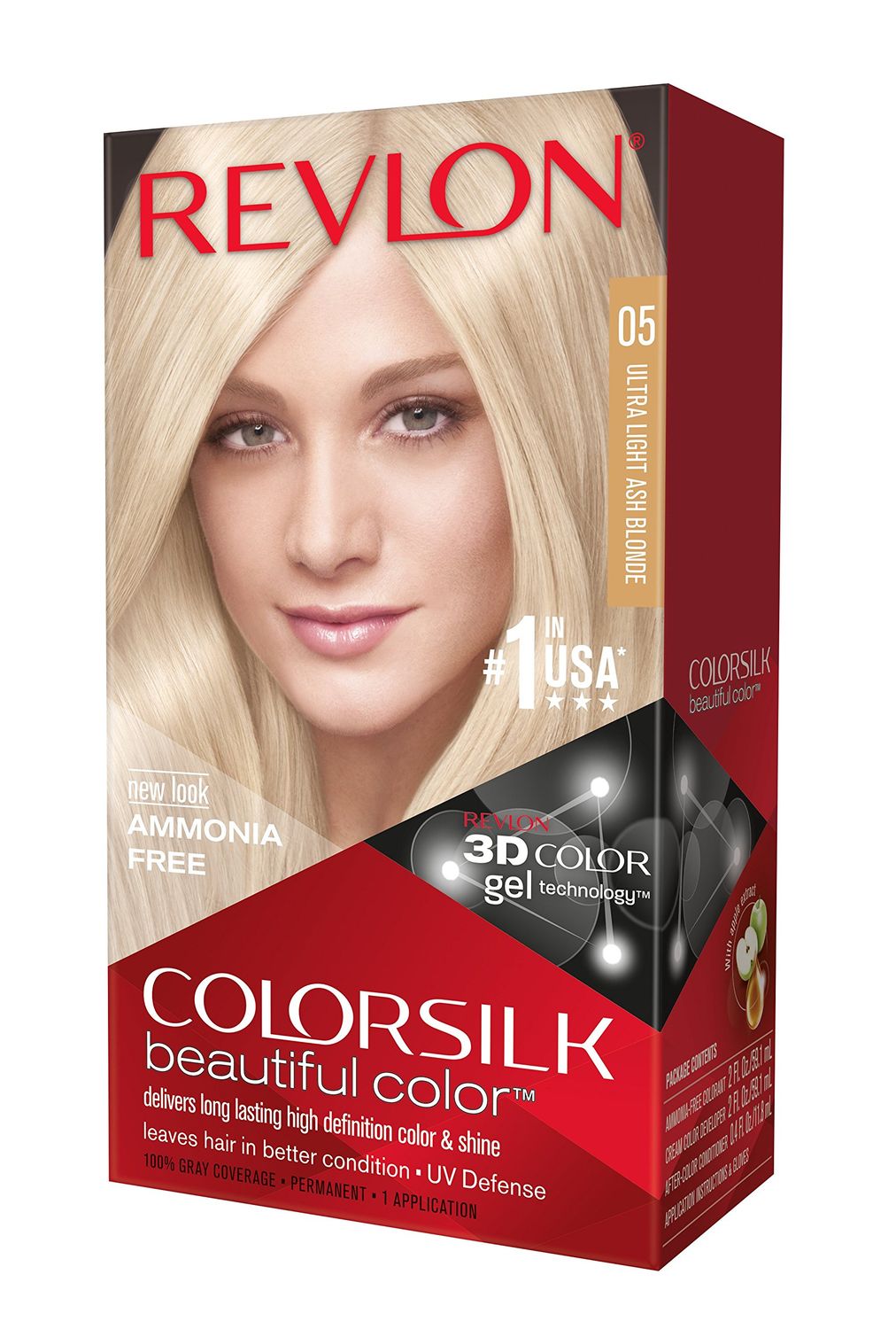 Revlon Colorsilk Haircolor, Ultra Light Ash Blonde, 10 Ounces (Pack of 1)