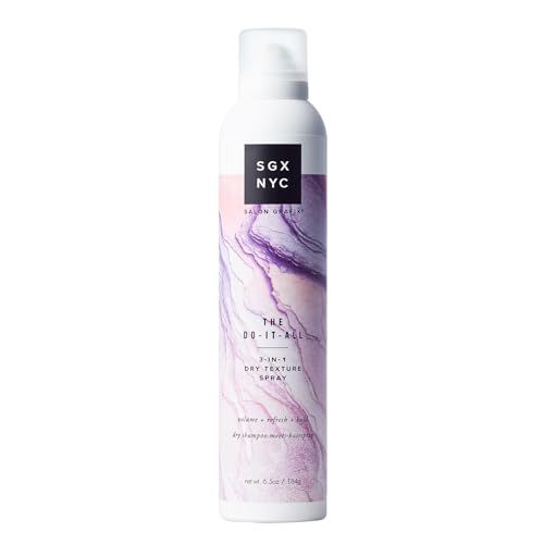 SGX NYC Dry Texture Spray - 3-in-1 Versatile Dry Shampoo and Hairspray for Refreshed Hair - 6.5 oz - UV Protection, Paraben Free, Vegan Friendly, Cruelty Free