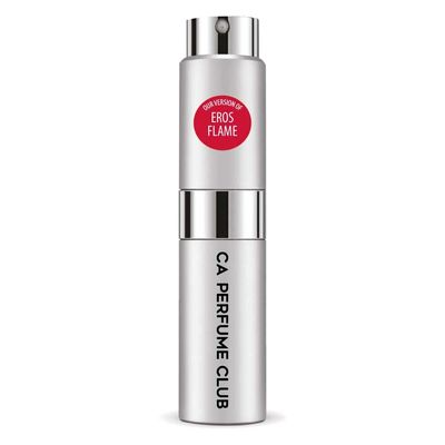 CA Perfume Impression of Eros Flame For Men Replica Version Fragrance Dupes Concentrated Long Lasting Eau de Parfum Spray Refillable Atomizer Bottle 0.27 Fl Oz/8ml-X1
