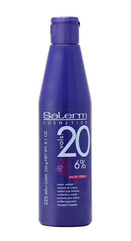 Salerm Cosmetics Cream Oxidant Volume 20 with Aloe Vera, 8.1 Ounce