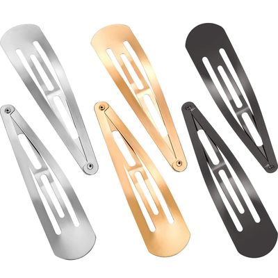 Geyoga 30 Pieces 4 Inch Snap Hair Clips Metal Hair Clips for Women Snap Barrettes for Thin Hair Nonslip Large Hair Pins Women Hair Accessories