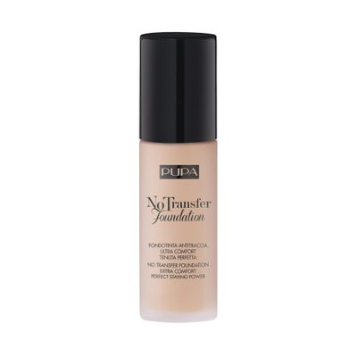 PUPA Milano No Transfer Foundation SPF 15 - Staying Power And Total Comfort - No Trace Left On Clothes - Prolonged Hydration - No Mask Effect - Silky, Melting Texture - 200 Sand - 1.01 Oz