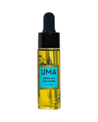 UMA Absolute Anti Aging Eye Oil | Ayurvedic oil for Dark circles, Eye bags, Wrinkles, Fine Lines and Crows Feet | Clean &amp; Cruelty free | Fast absorbing, and restorative (0.5 fl oz | 15 ml)