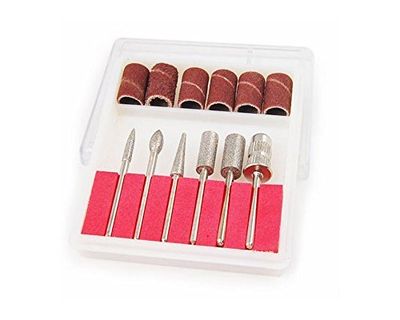 ZXUY 6pc Nail Drill Bits for Machine Replacement 3/32&quot; Shank Size Acrylic Art