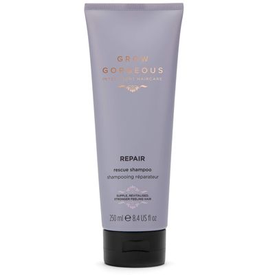 Grow Gorgeous Repair Shampoo 250ml - With Peptides and Amino Acids - For Damaged, Brittle hair - Suitable for Bleached and Chemically Treated Hair - Vegan
