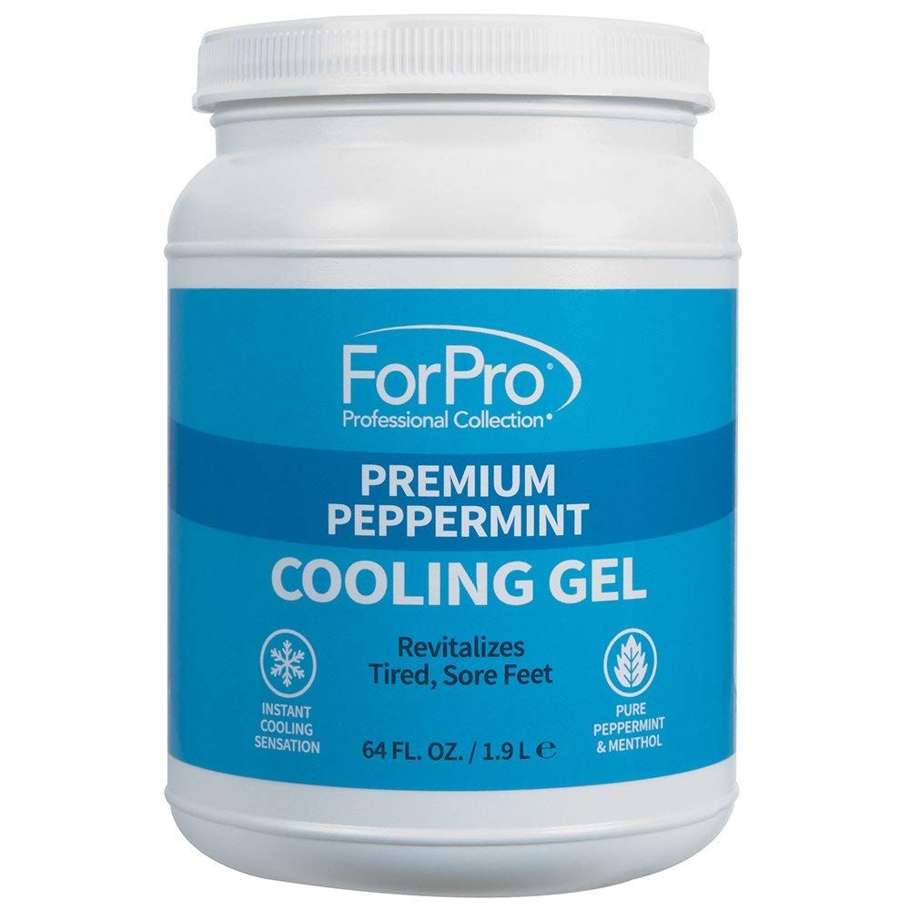ForPro Professional Collection Premium Peppermint Cooling Gel, Instantly Cools, Revitalizes Tired &amp; Sore Feet, Formulated With Pure Peppermint Oil &amp; Menthol, 64 Oz. (802298)
