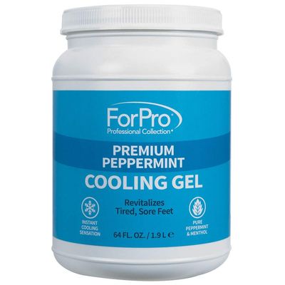 ForPro Professional Collection Premium Peppermint Cooling Gel, Instantly Cools, Revitalizes Tired &amp; Sore Feet, Formulated With Pure Peppermint Oil &amp; Menthol, 64 Oz. (802298)