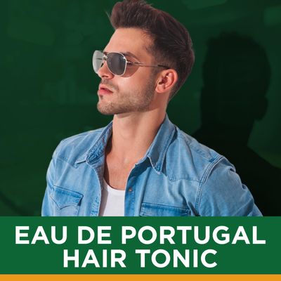 Clubman Pinaud Eau de Portugal Compound Hair Tonic, Formulated for Light Hair, Removes Loose Dandruff, 12.5 fl oz, 1-pack