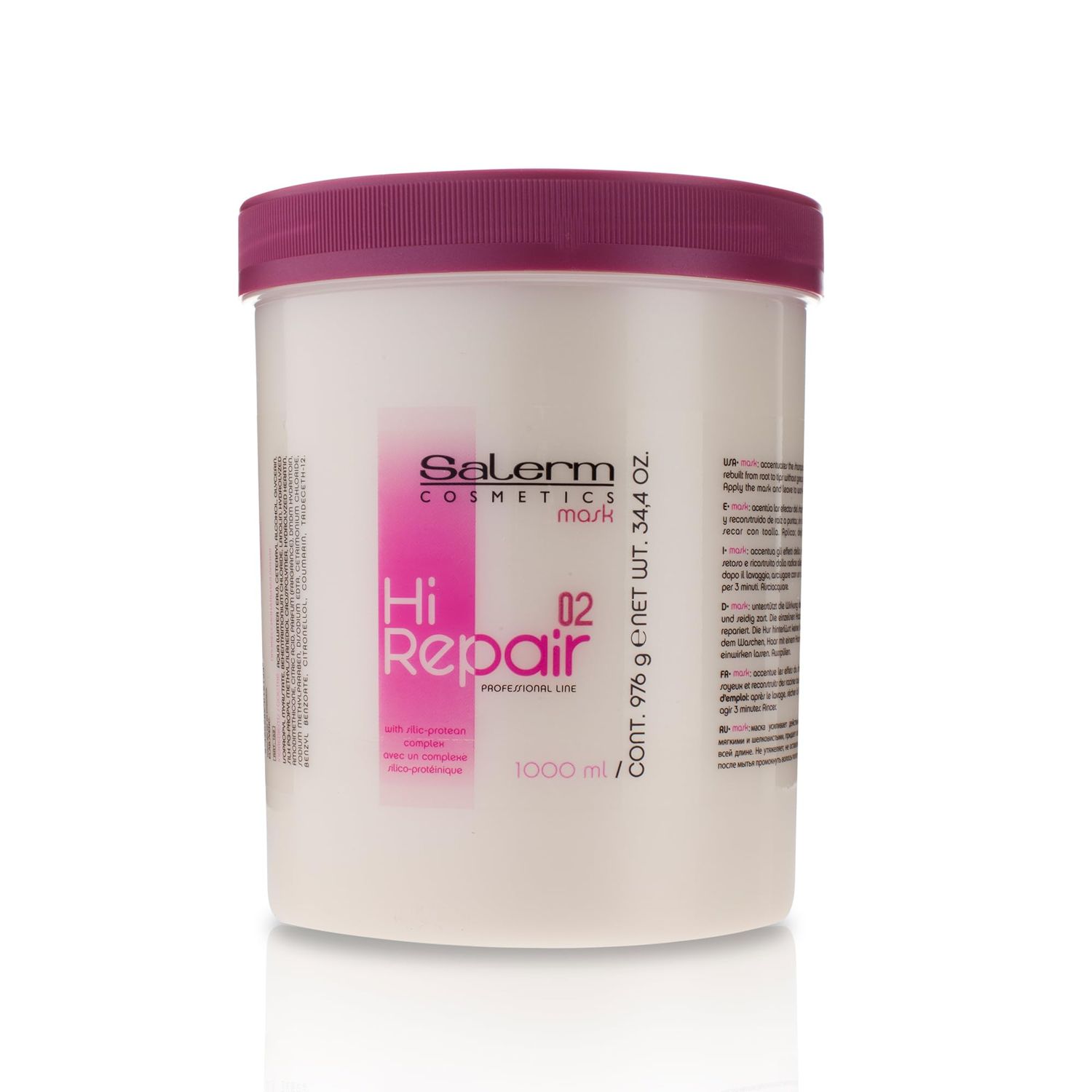 SALERM - Damaged Hair Repair Treatment - Hi Repair Pack with Shampoo 250 ml + Mask 250 ml + Finish 100 ml - Deep Hydration for Damaged Hair - Revitalizes and Rejuvenates - Immediate Effect