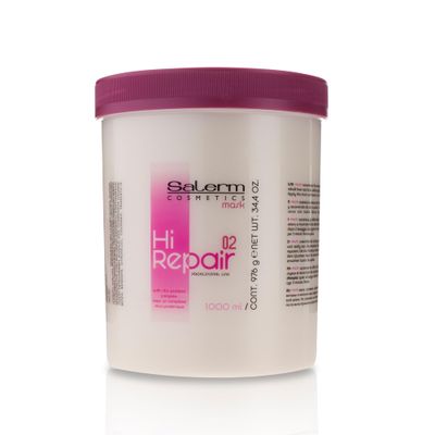 SALERM - Damaged Hair Repair Treatment - Hi Repair Pack with Shampoo 250 ml + Mask 250 ml + Finish 100 ml - Deep Hydration for Damaged Hair - Revitalizes and Rejuvenates - Immediate Effect