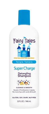 Fairy Tales Tangle Tamer Super Charge Detangling Shampoo for Kids - Paraben Free, Sulfate Free, Gluten Free, Nut Free - 32 oz