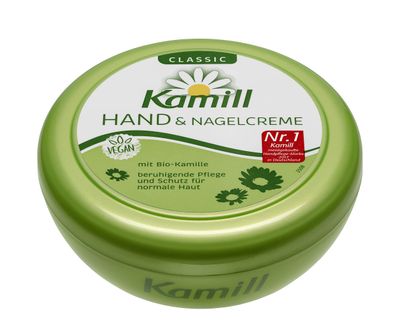 Kamill Classic Hand and Nail Cream for Normal to Dry Skin with German Chamomile Extract and Bisabolol, Calm and Gentle, Skin Compatibility Dermatologically Approved, Pack of 2 (8.45 Ounces Each)