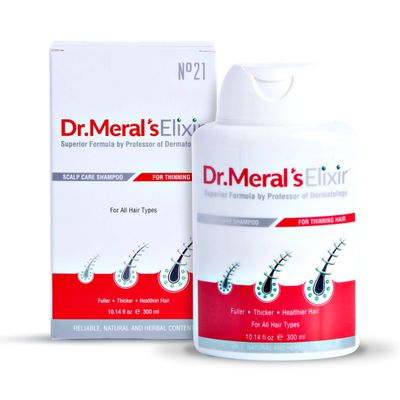 Dr. Meral&#39;s Elixir - Hair Loss Shampoo: Helps Prevent and Reverse Thinning Hair - Sodium Lauryl Sulfate Free Shampoo with Saw Palmetto &amp; DHT Blocker Ingredients Stimulates Hair Growth for Women &amp; Men