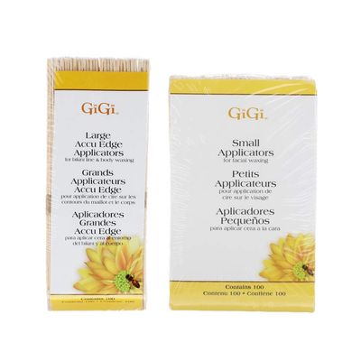 GiGi Small &amp; Large Accu Edge Applicators 100 Ct Each, 200 Pack