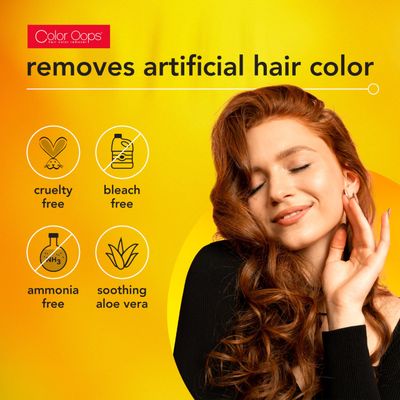 Color Oops Extra Conditioning Hair Color Remover, 1 Application, Hair Dye Remover Processes in 20 Minutes, Safely Removes Permanent &amp; Semi-Permanent Hair Color, Ammonia &amp; Bleach Free