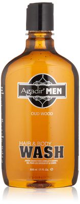 AGADIR Men Hair And Body Wash, 17 Fl Oz