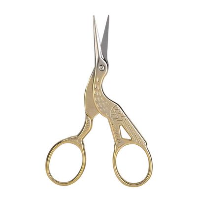 Rustproof Stainless Steel Scissor, Manicure Shear Tools Gold Vintage Scissor, for Home Paper Cutting