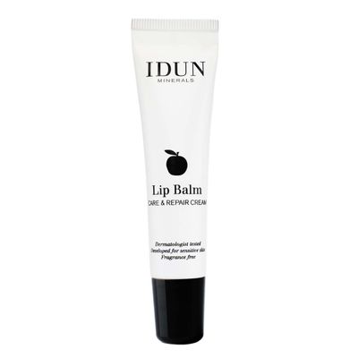 Idun Minerals - Lip Balm Care And Repair Cream - Softening Creamy, Vegan Balm - Enriched With Canola And Oat - Contains Olive Oil And Shea Butter - Leaves A Supple Thin Layer Of Moisture - 0.51 Oz