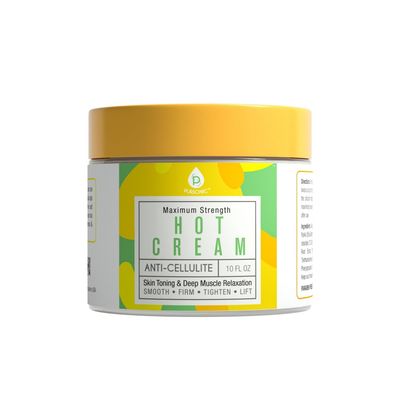 Pursonic Anti Cellulite &amp; Muscle Relaxation Hot Cream, Diminish the Appearance Of Varicose Veins, Improves Skin Texture &amp; Tightness, Softens &amp; Hydrates. Made With All Natural Ingredients